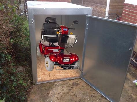 scooter metal box|mobility scooter storage sheds.